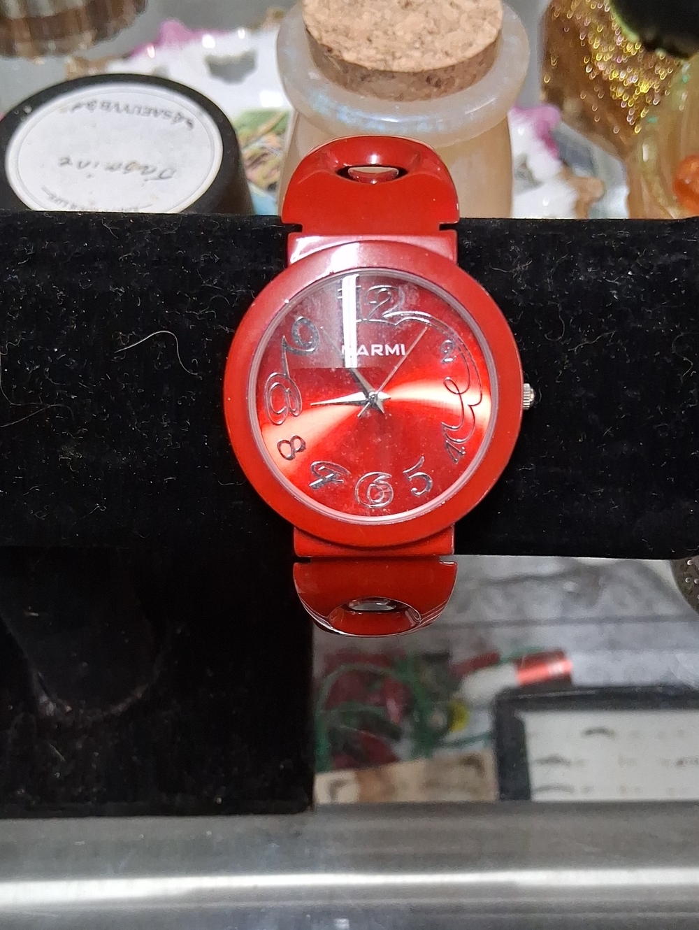 Garmi Red Women's Fashion Watch with Glossy Dial